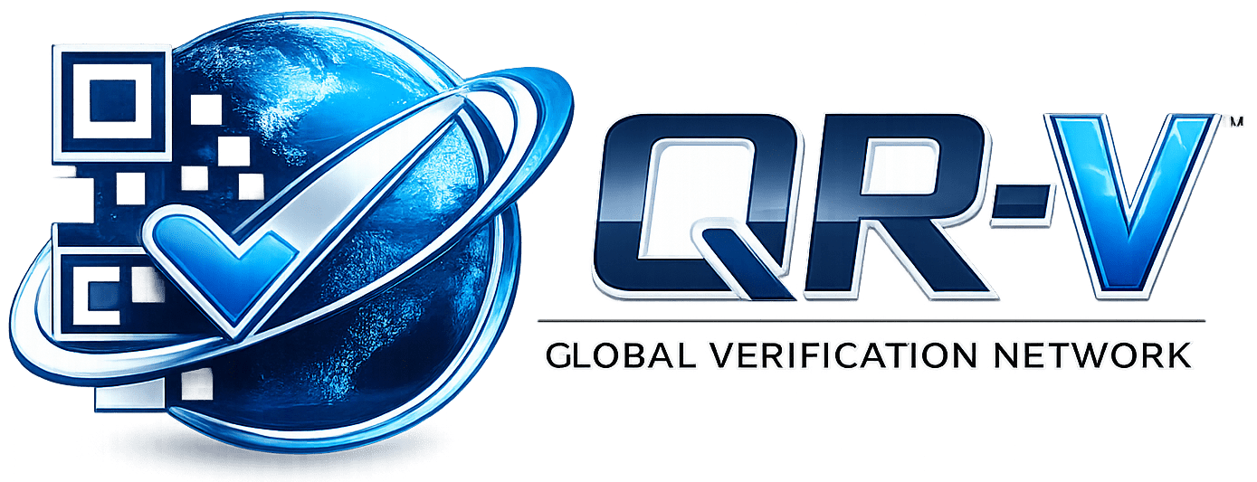 Global verification network logo design (w)