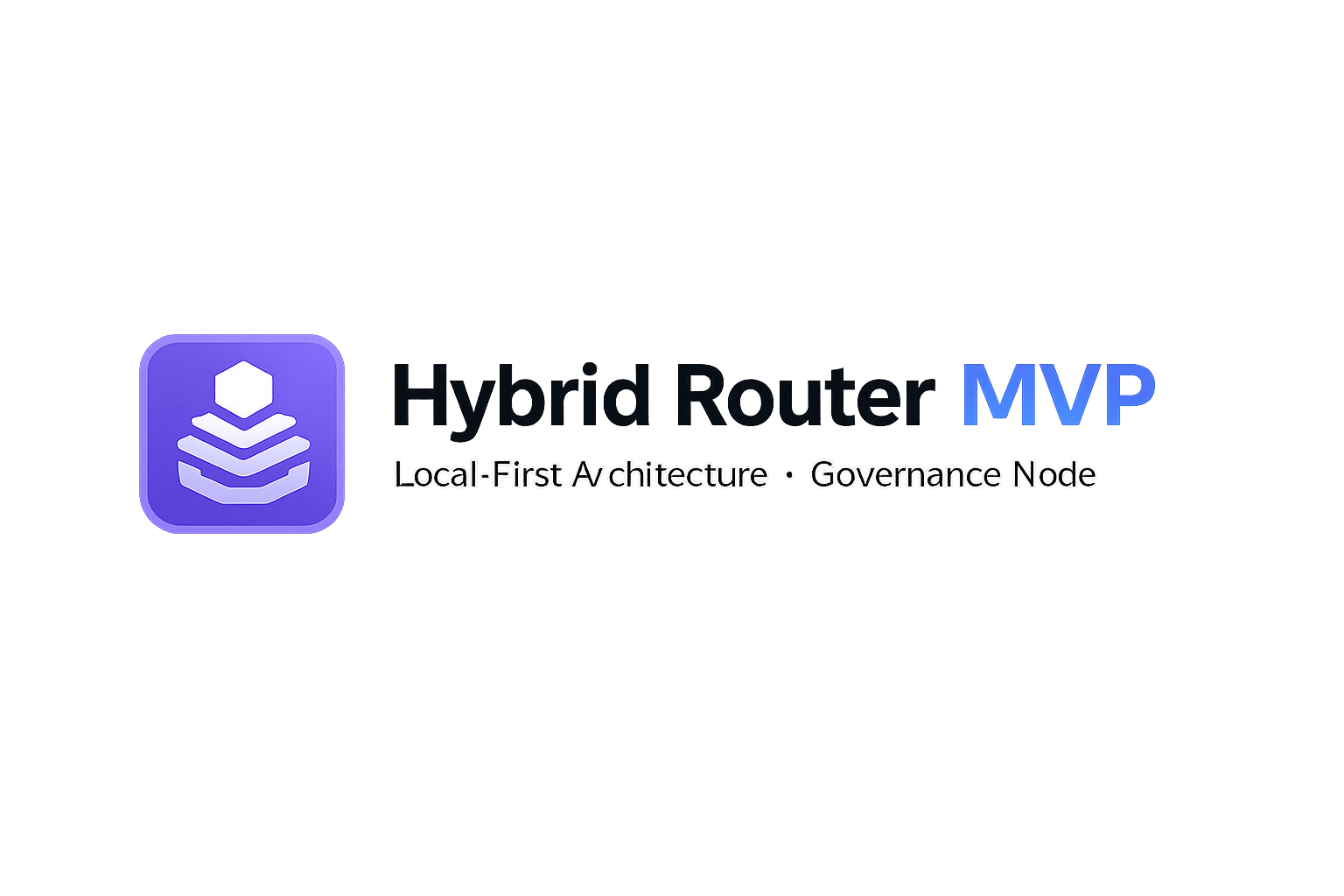 Hybrid Router MVP logo design