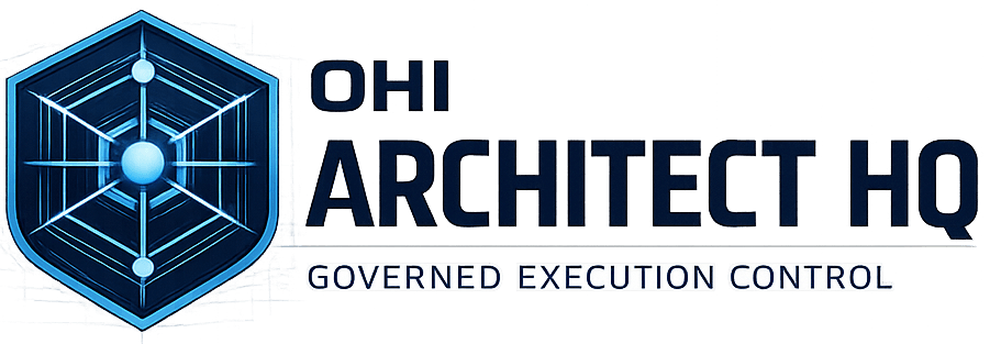 OHI Architect HQ logo design